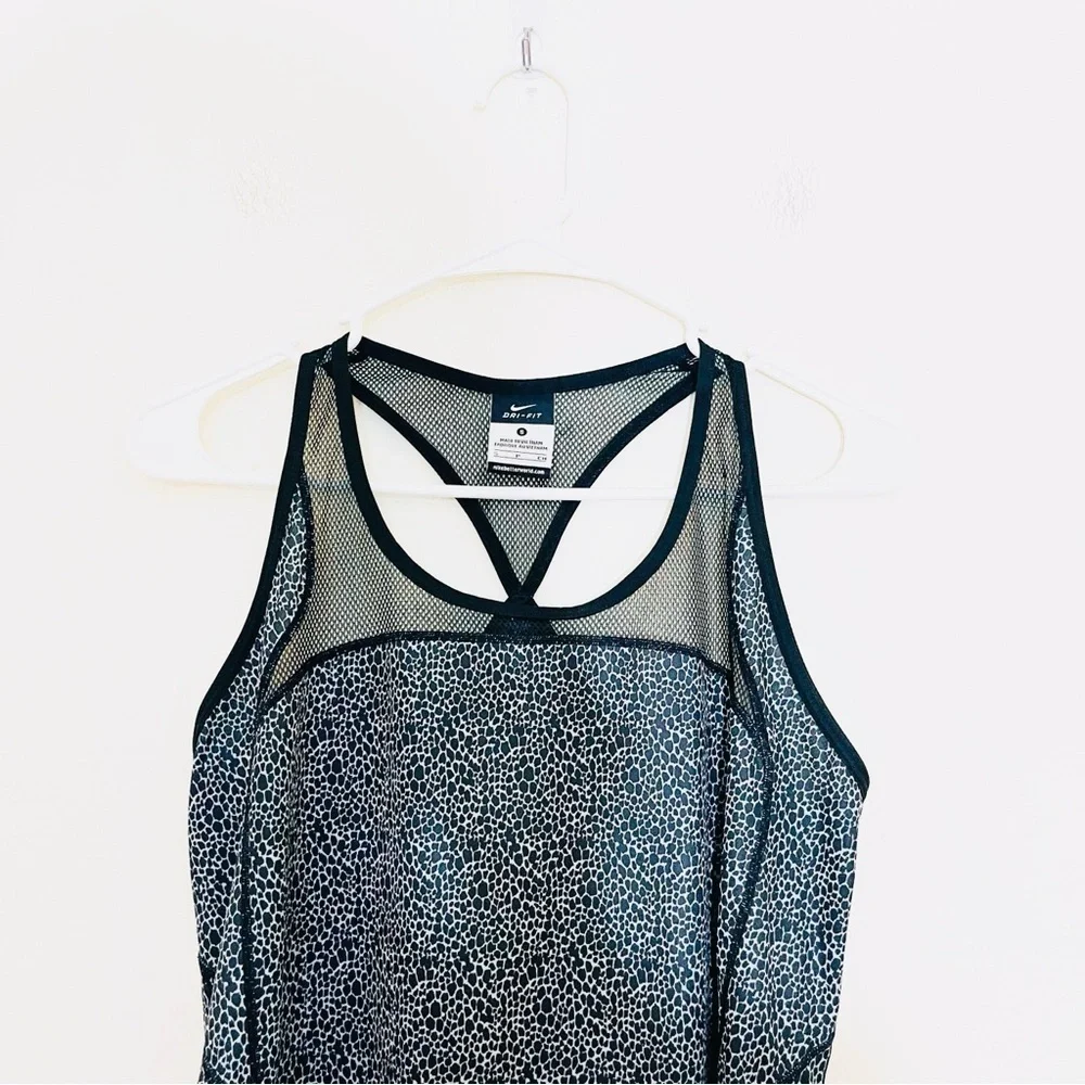 Nike Dri-Fit Active Tank Top Small Black/White